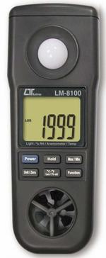 Máy đo tốc độ gió, nhiệt độ cao, độ ẩm, ánh sáng  LM-8100